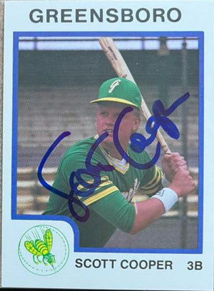 Scott Cooper Signed 1987 ProCards Baseball Card - Greensboro Hornets