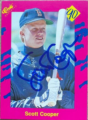 Scott Cooper Signed 1990 Classic Update Baseball Card - Boston Red Sox