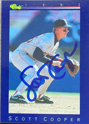 Scott Cooper Signed 1992 Classic Baseball Card - Boston Red Sox