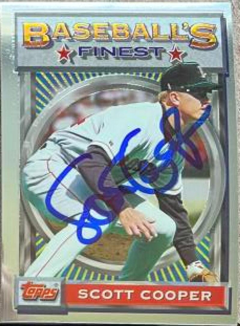 Scott Cooper Signed 1993 Topps Finest Baseball Card - Boston Red Sox