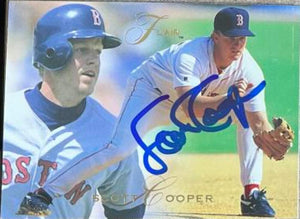 Scott Cooper Signed 1993 Flair Baseball Card - Boston Red Sox