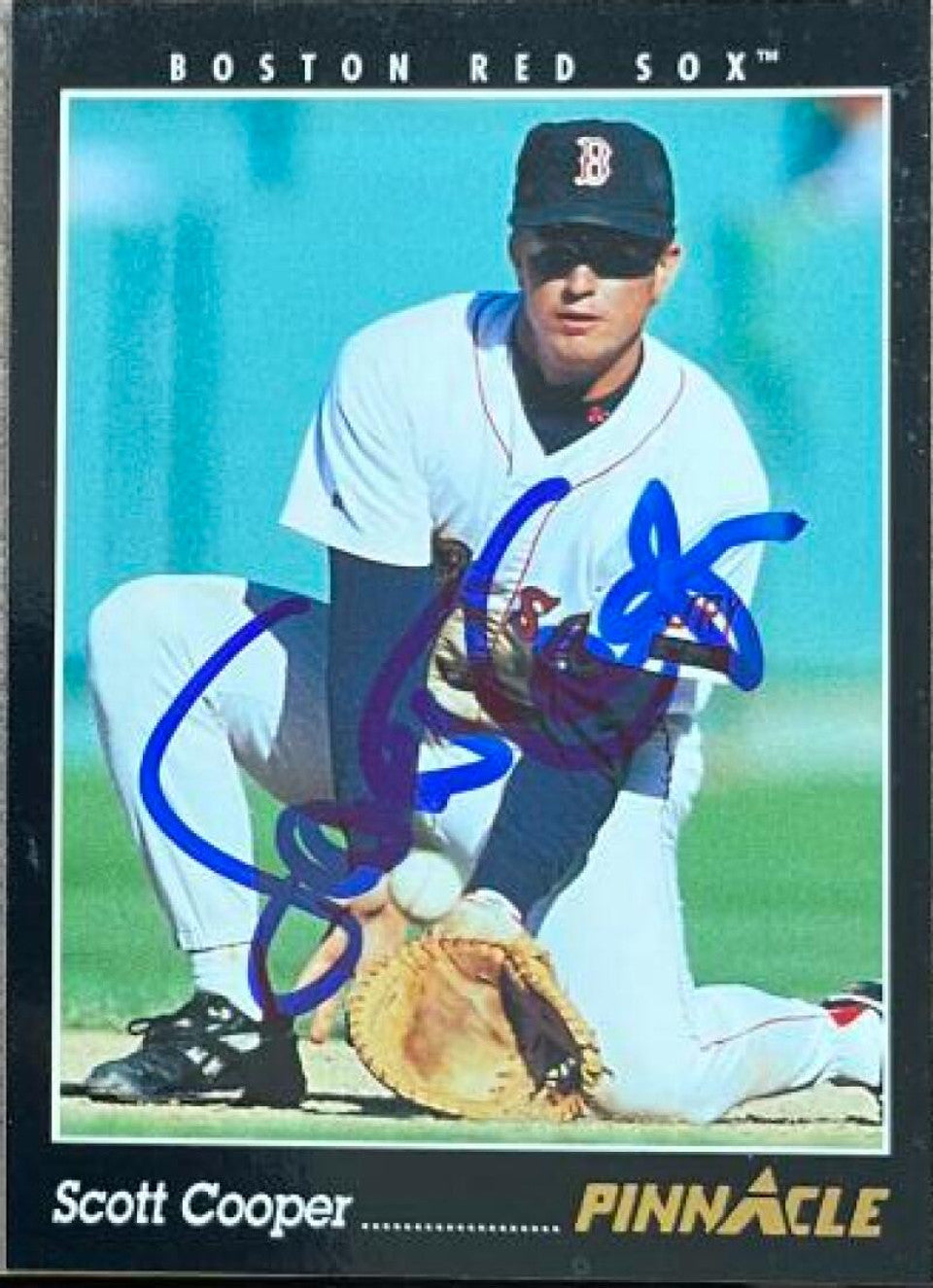 Scott Cooper Signed 1993 Pinnacle Baseball Card - Boston Red Sox