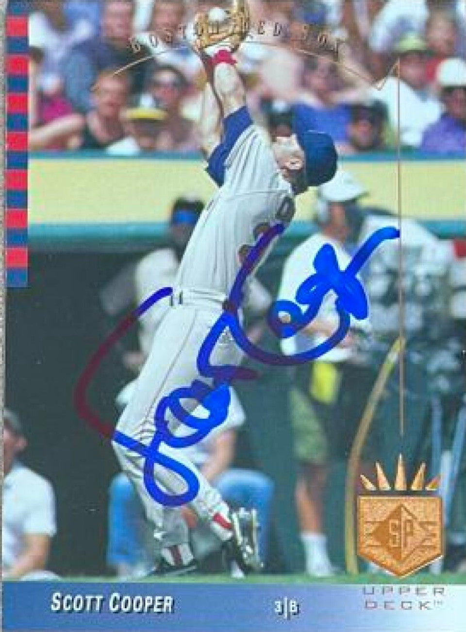 Scott Cooper Signed 1993 SP Baseball Card - Boston Red Sox