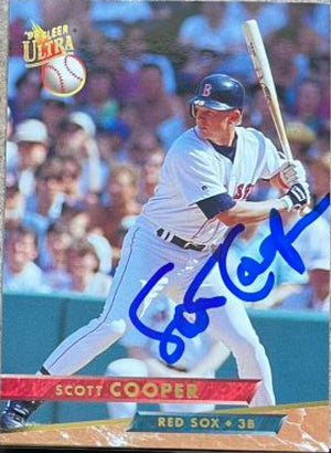 Scott Cooper Signed 1993 Fleer Ultra Baseball Card - Boston Red Sox