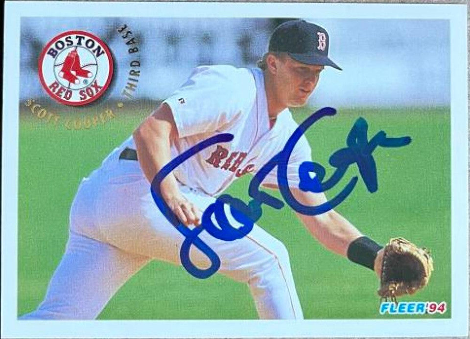 Scott Cooper Signed 1994 Fleer Baseball Card - Boston Red Sox