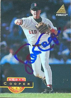 Scott Cooper Signed 1994 Pinnacle Baseball Card - Boston Red Sox