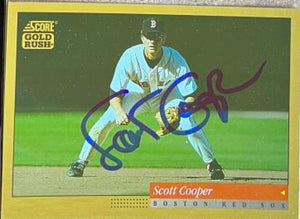 Scott Cooper Signed 1994 Score Gold Rush Baseball Card - Boston Red Sox