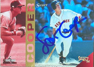 Scott Cooper Signed 1994 Score Select Baseball Card - Boston Red Sox