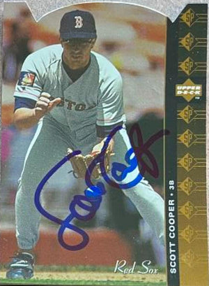 Scott Cooper Signed 1994 SP Die Cuts Baseball Card - Boston Red Sox