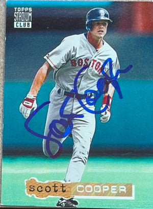 Scott Cooper Signed 1994 Stadium Club Golden Rainbow Baseball Card - Boston Red Sox