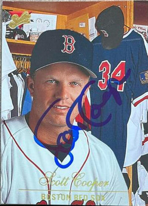 Scott Cooper Signed 1994 Studio Baseball Card - Boston Red Sox