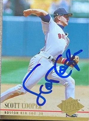 Scott Cooper Signed 1994 Fleer Ultra Baseball Card - Boston Red Sox