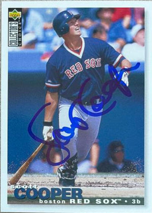 Scott Cooper Signed 1995 Collector's Choice Baseball Card - Boston Red Sox