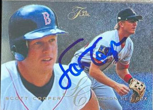 Scott Cooper Signed 1995 Flair Baseball Card - Boston Red Sox