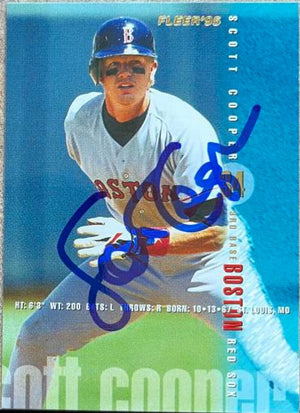 Scott Cooper Signed 1995 Fleer Baseball Card - Boston Red Sox