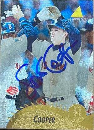 Scott Cooper Signed 1995 Pinnacle Museum Collection Baseball Card - Boston Red Sox