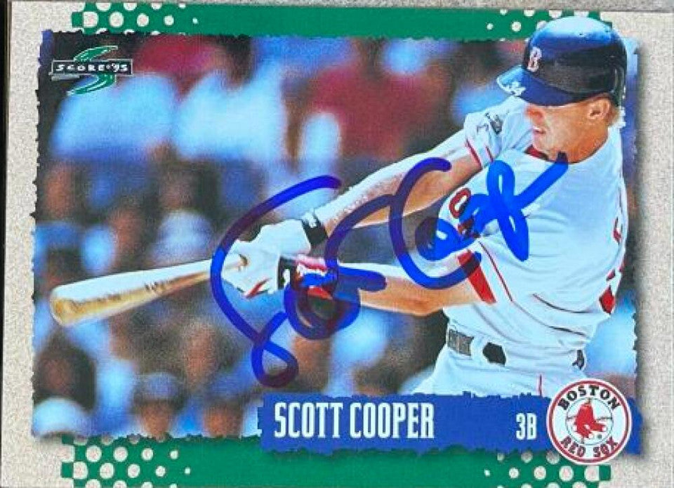 Scott Cooper Signed 1995 Score Baseball Card - Boston Red Sox