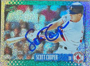 Scott Cooper Signed 1995 Score Platinum Baseball Card - Boston Red Sox