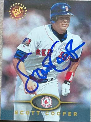 Scott Cooper Signed 1995 Stadium Club Baseball Card - Boston Red Sox