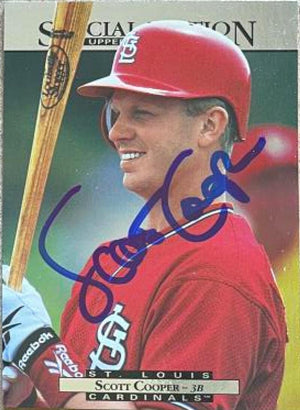 Scott Cooper Signed 1995 Upper Deck Special Edition Baseball Card - St Louis Cardinals