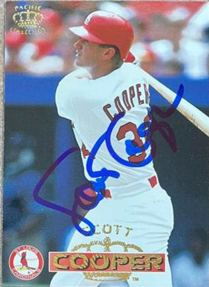 Scott Cooper Signed 1996 Pacific Baseball Card - St Louis Cardinals