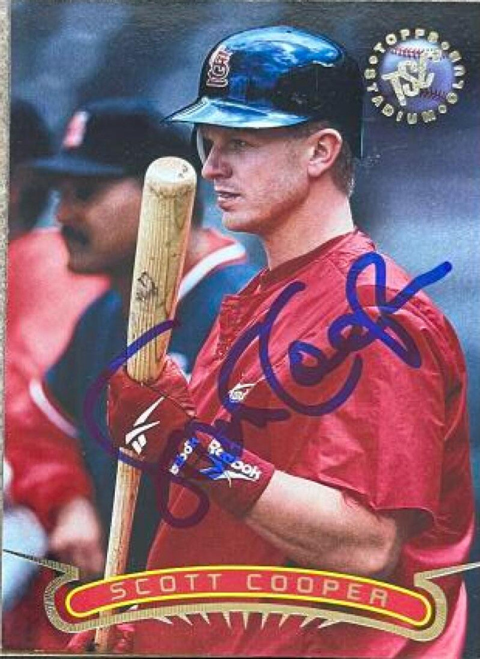 Scott Cooper Signed 1996 Stadium Club Baseball Card - St Louis Cardinals