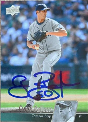 Grant Balfour Signed 2010 Upper Deck Baseball Card - Tampa Bay Rays