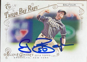 Grant Balfour Signed 2014 Allen & Ginter Baseball Card - Tampa Bay Rays