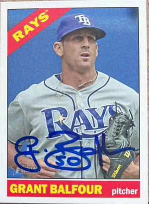 グラント・バルフォー サイン入り 2015 Topps Heritage ベースボールカード - タンパベイ・レイズ