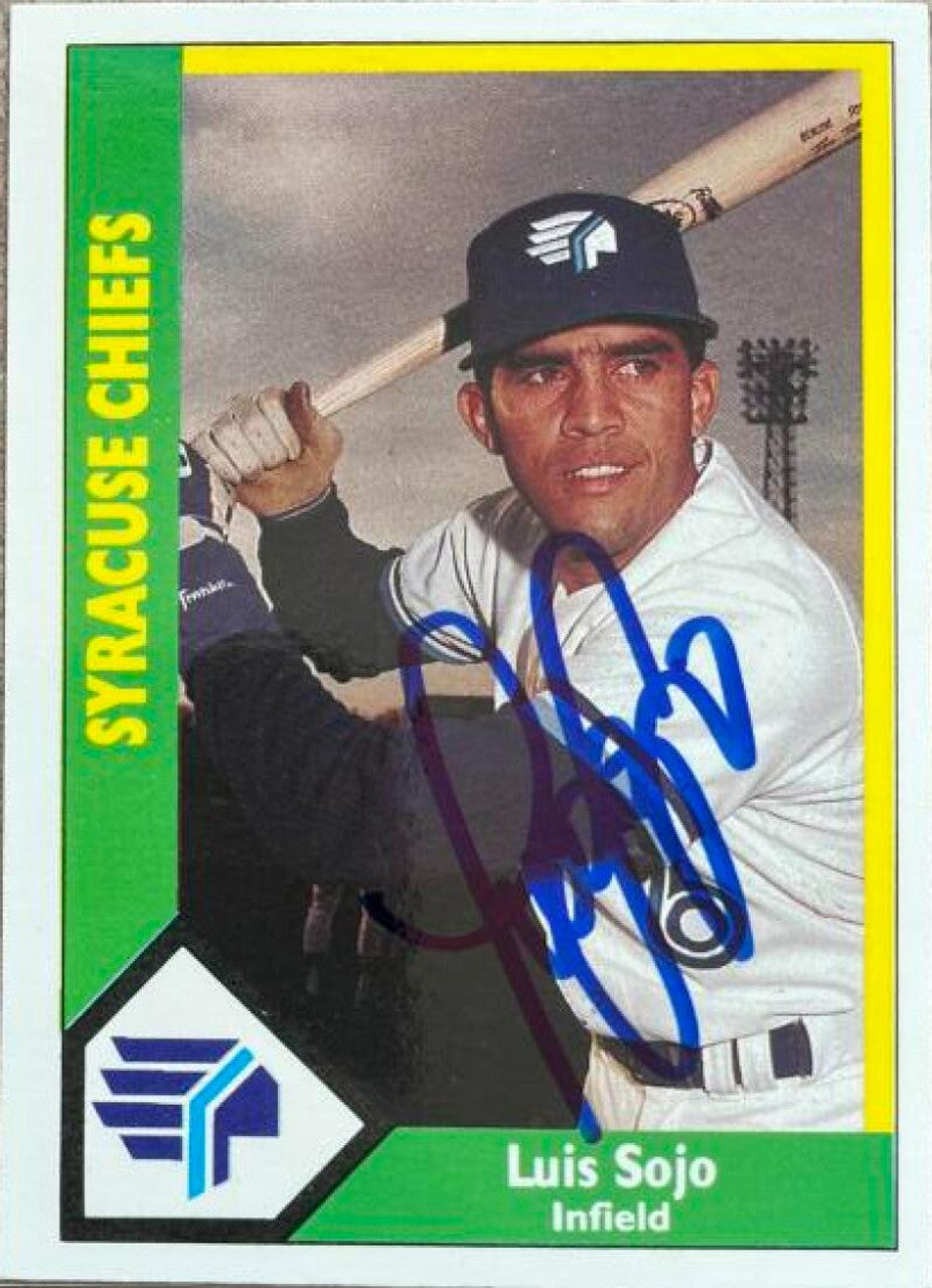 Luis Sojo Signed 1990 CMC Baseball Card - Syracuse Chiefs