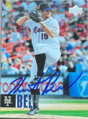 Heath Bell Signed 2006 Upper Deck Baseball Card - New York Mets