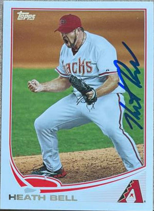 Heath Bell Signed 2013 Topps Baseball Card - Arizona Diamondbacks