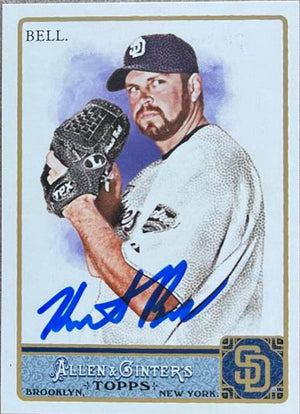 Heath Bell Signed 2011 Allen & Ginter Baseball Card - San Diego Padres