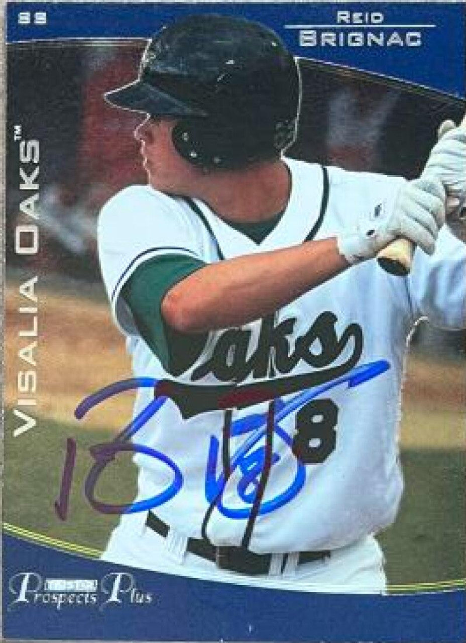 Reid Brignac Signed 2006 TriStar Prospects Plus Baseball Card - Visalia Oaks