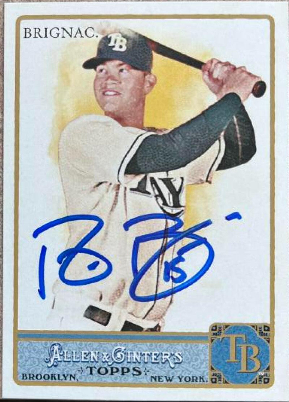 Reid Brignac Signed 2011 Allen & Ginter Baseball Card - Tampa Bay Rays