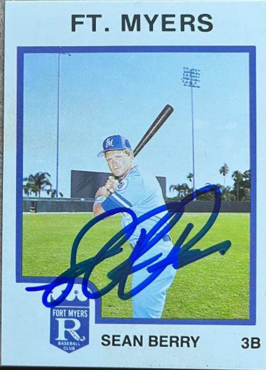 Sean Berry Autographed 1987 ProCards Baseball Card - Ft Myers Royals