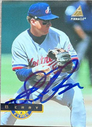 Sean Berry Autographed 1994 Pinnacle Baseball Card - Montreal Expos