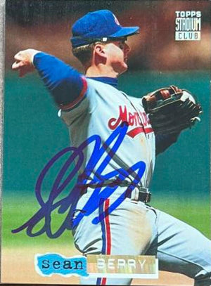 Sean Berry Autographed 1994 Stadium Club Golden Rainbow Baseball Card - Montreal Expos