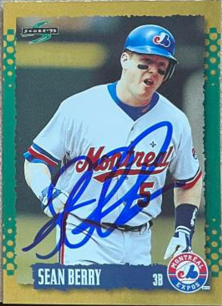 Sean Berry Autographed 1995 Score Gold Rush Baseball Card - Montreal Expos