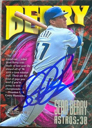 Sean Berry Autographed 1997 Circa Baseball Card - Houston Astros