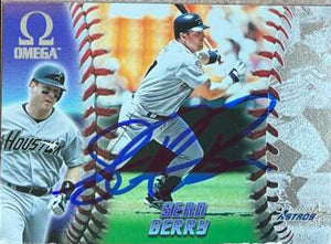 Sean Berry Autographed 1998 Pacific Omega Baseball Card - Houston Astros