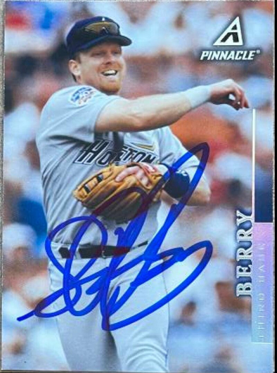 Sean Berry Autographed 1998 Pinnacle Baseball Card - Houston Astros