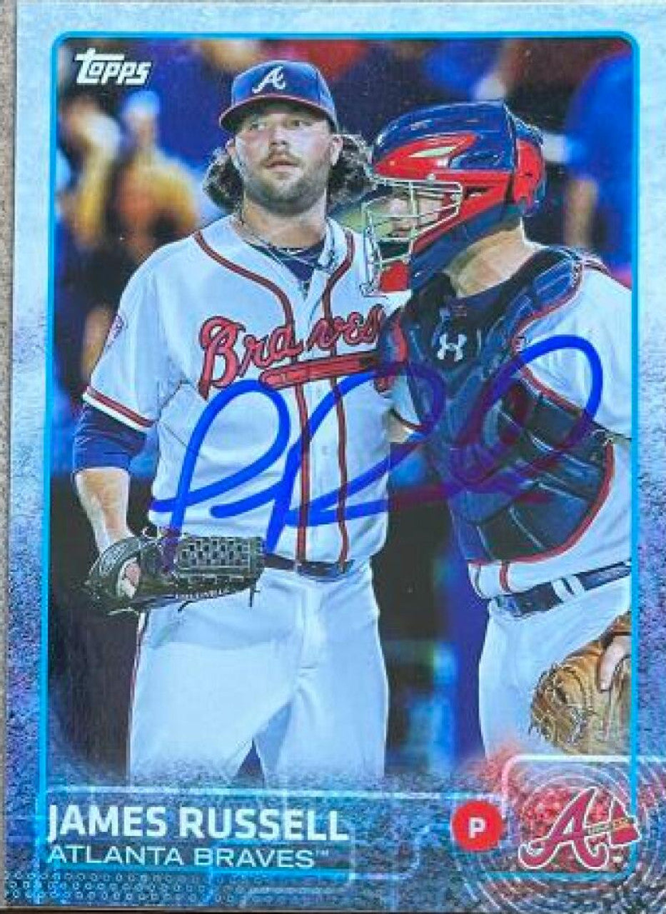 James Russell Autographed 2015 Topps Baseball Card - Atlanta Braves