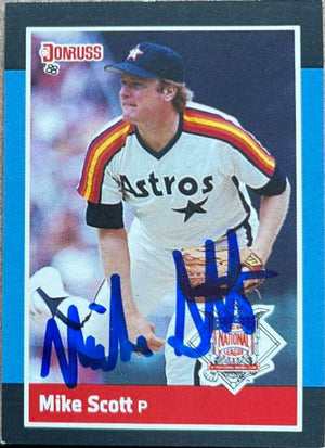 Mike Scott Signed 1988 Donruss All-Stars Baseball Card - Houston Astros