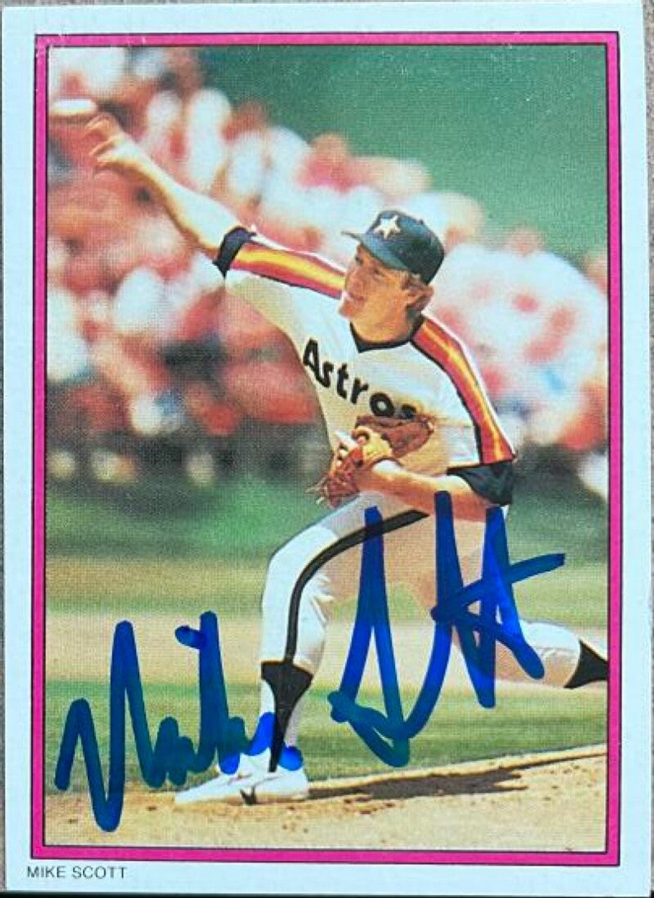 マイク・スコット直筆サイン入り 1988 Topps グロッシー オールスター ベースボール カード - ヒューストン アストロズ