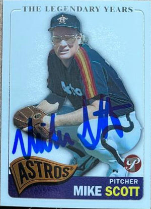 Mike Scott Signed 2004 Topps Pristine Legends Baseball Card - Houston Astros