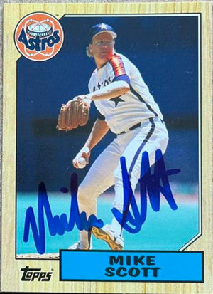 Mike Scott Signed 2012 Topps Archives Baseball Card - Houston Astros (SP)