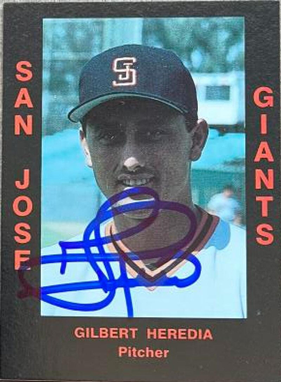 Gil Heredia Signed 1988 Cal League Baseball Card - San Jose Giants