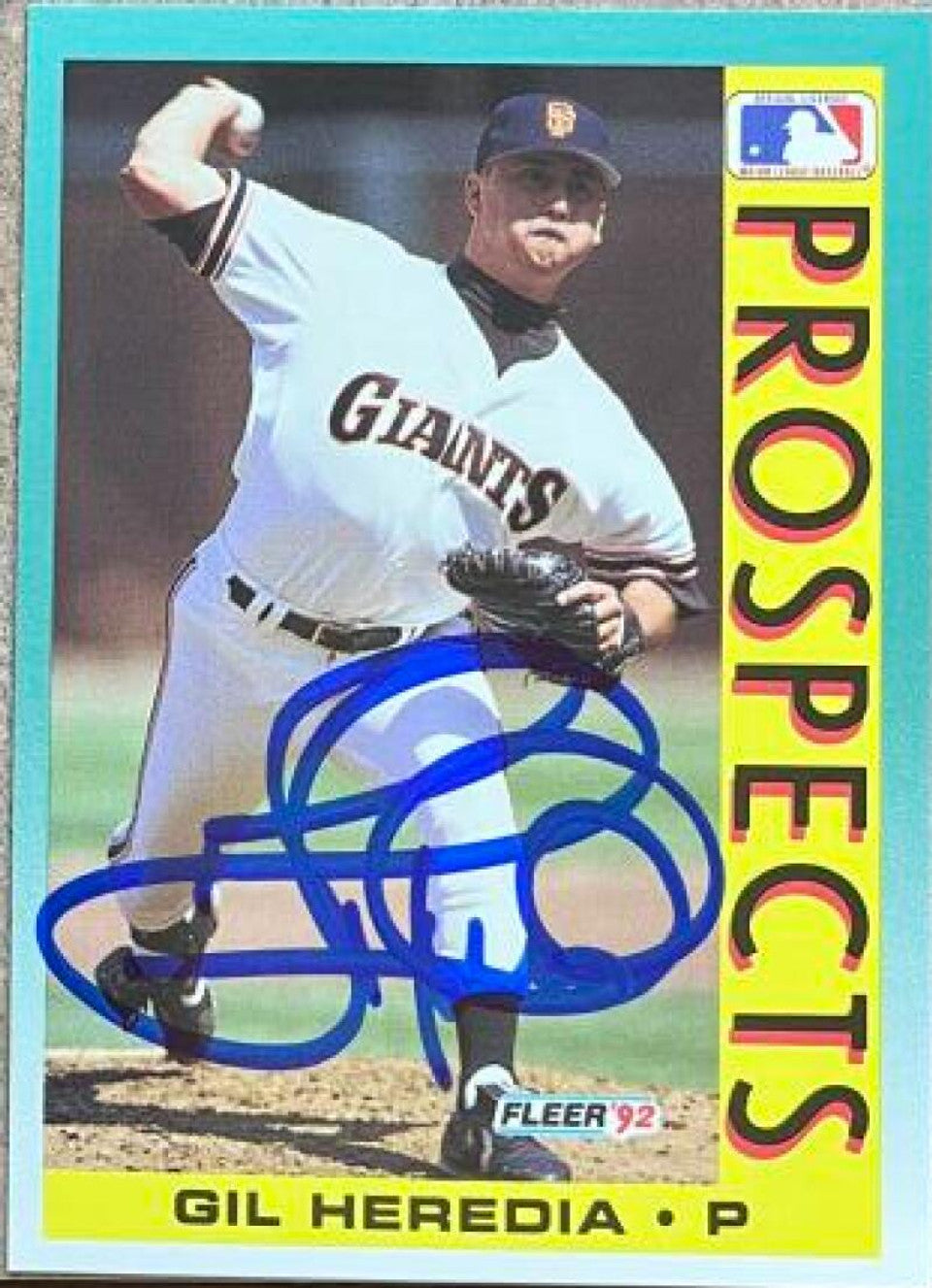 Gil Heredia Signed 1992 Fleer Baseball Card - San Francisco Giants