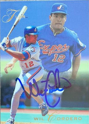 Wil Cordero Signed 1993 Flair Baseball Card - Montreal Expos